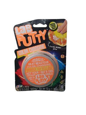 JA-RU Lab Putty Color Changing Orange to Yellow Heat Reactive New 9576